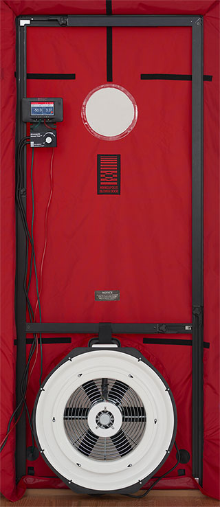 Photo of a blower door