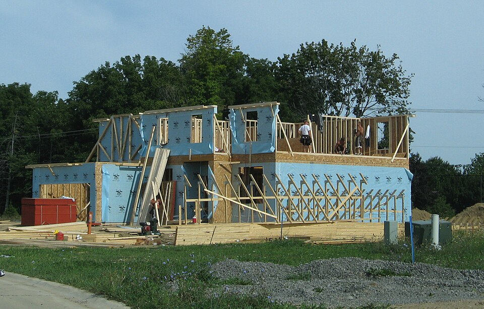 A home under construction